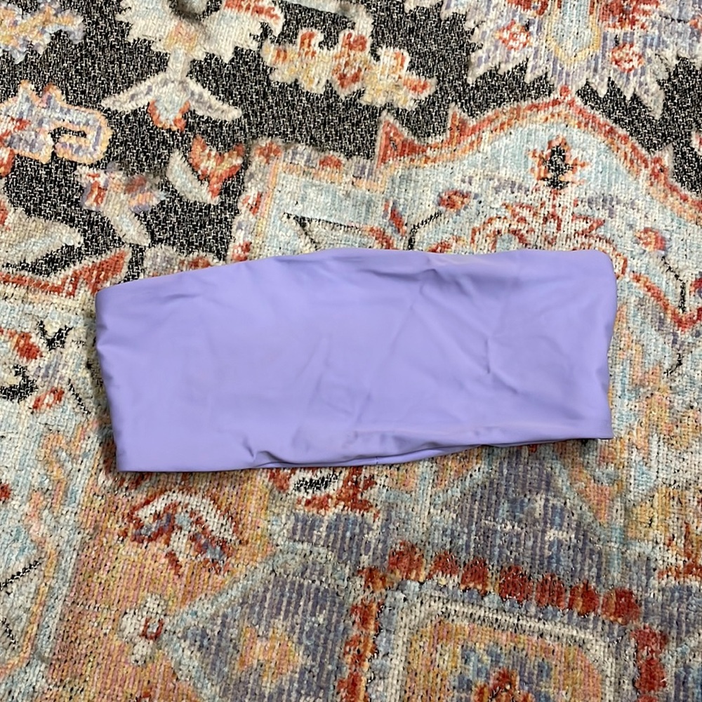Purple Topanga Bandeau Swim Top
